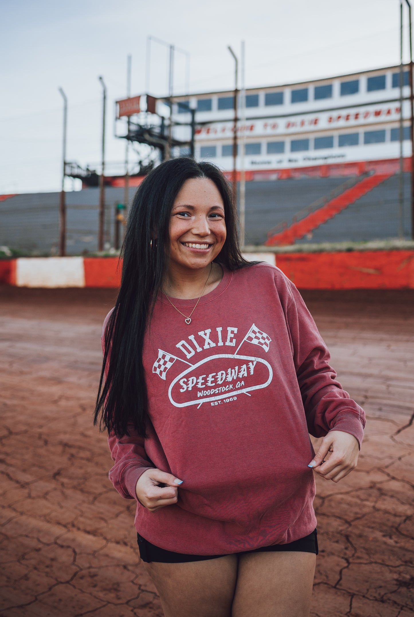 OG Tri-Oval Logo Crimson Sweatshirt