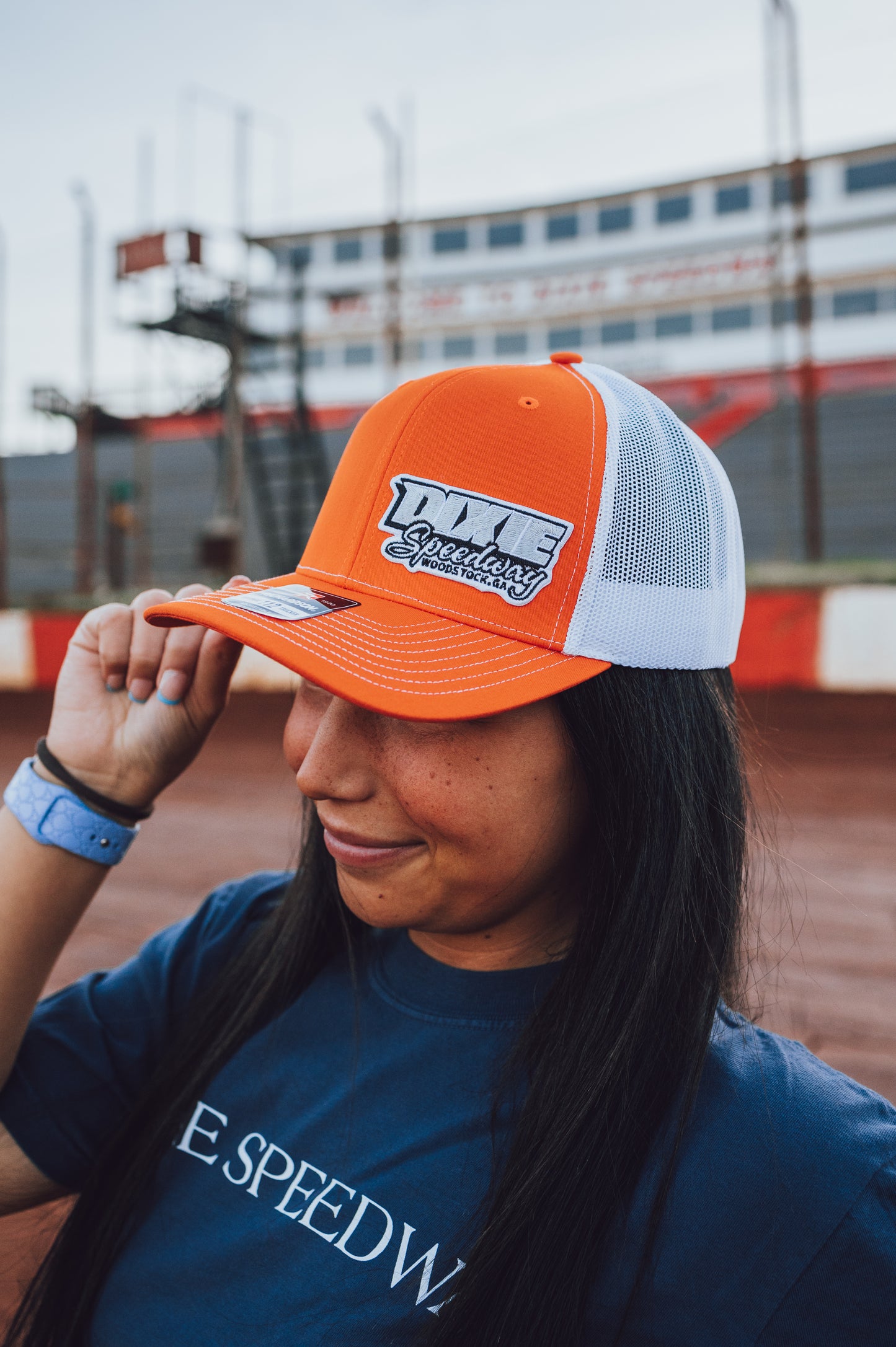 Dixie Speedway Side Logo Hat Orange