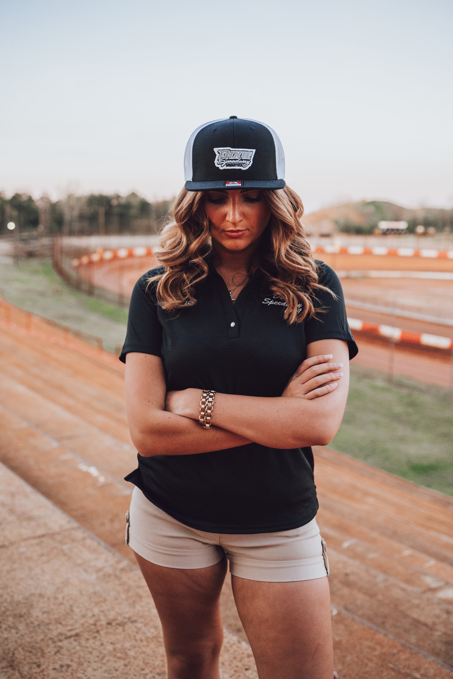 Dixie Speedway Black Center Logo Hat